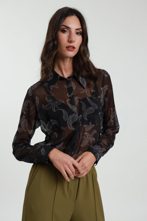 Susy Mix Camicia Fantasia Damascata Sostegno trimestrale
