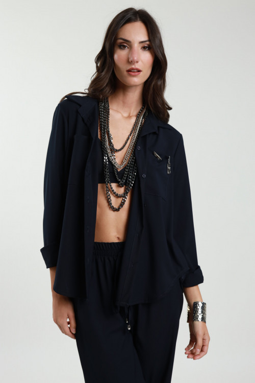 Susy Mix Camicia Con Spille Officina