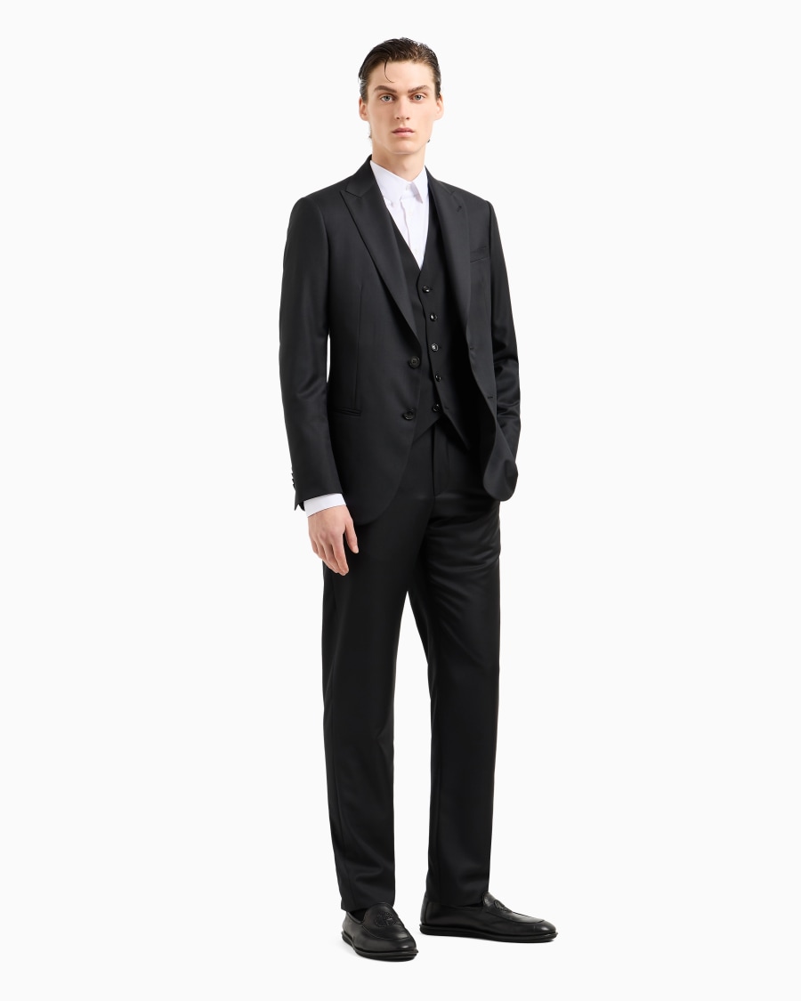 The world of armani CAMICIA IN TESSUTO STRETCH CON COLLO CLASSICO CON STECCHE Negozio