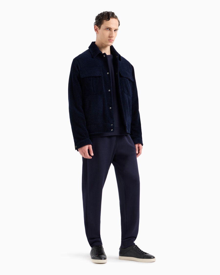 The world of armani FELPA GIROCOLLO IN COTONE E CASHMERE In Linea
