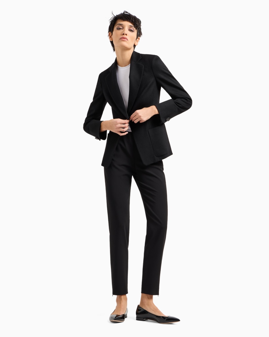 The world of armani T-SHIRT IN JERSEY DI VISCOSA STRETCH In Vendita
