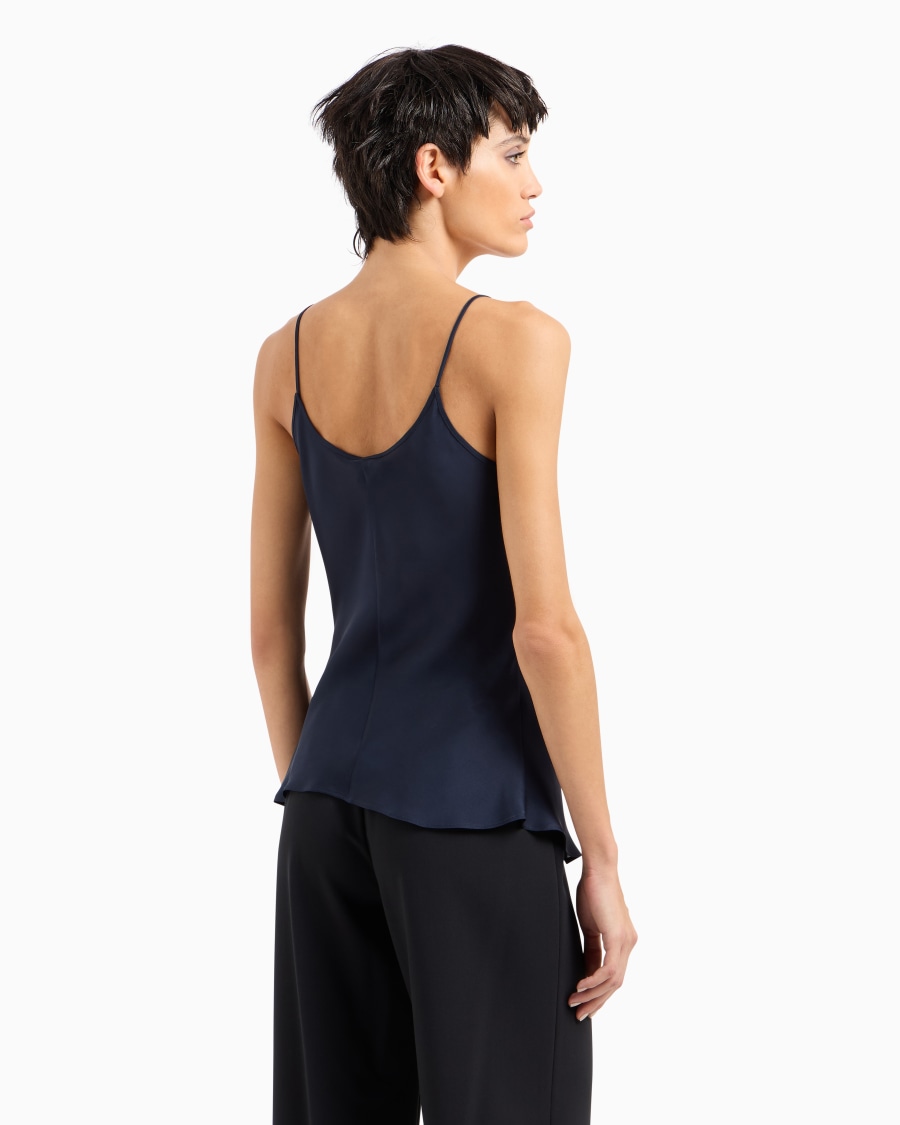 The world of armani TOP IN CHARMEUSE DI SETA Offerte