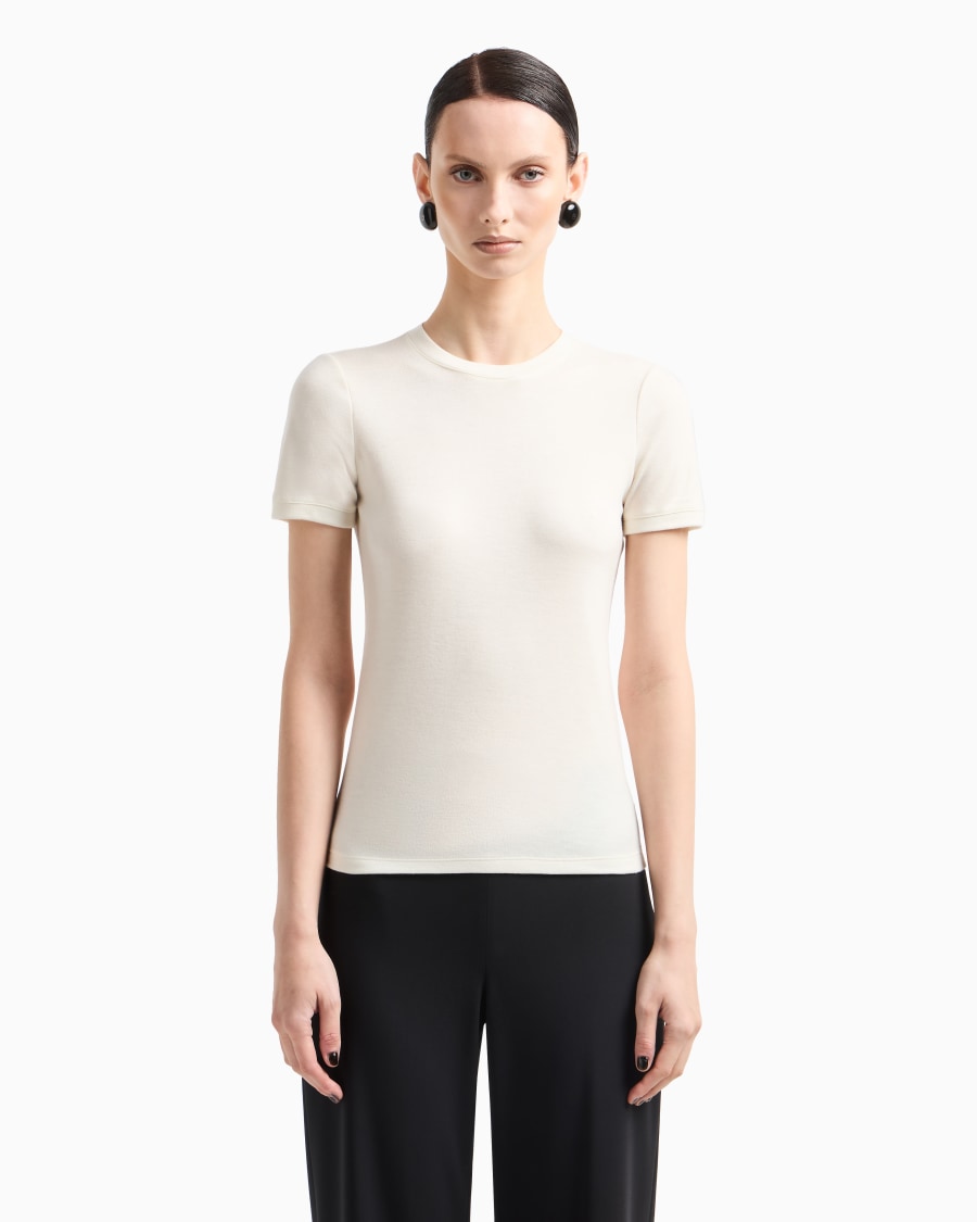 The world of armani T-SHIRT IN PURO CASHMERE Hotsell