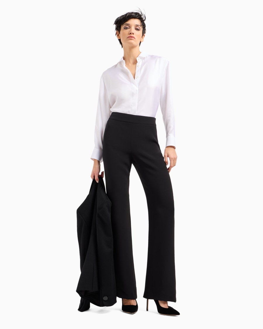 The world of armani PANTALONI AMPI IN SETA Vendita Calda
