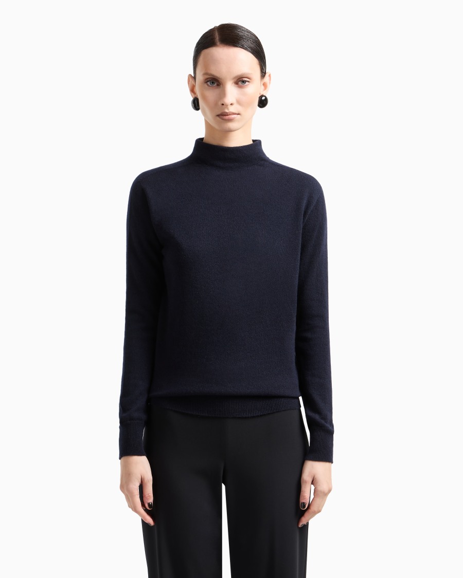 The world of armani MAGLIA LUPETTO IN PURO CASHMERE Vendite Flash