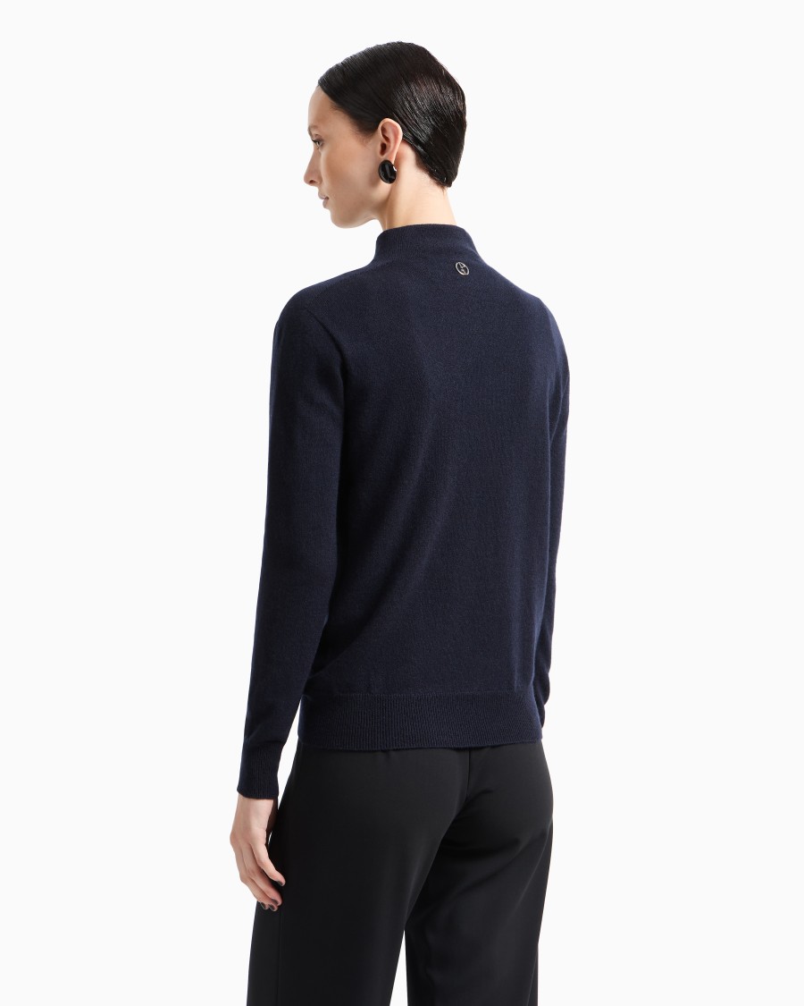 The world of armani MAGLIA LUPETTO IN PURO CASHMERE Vendite Flash