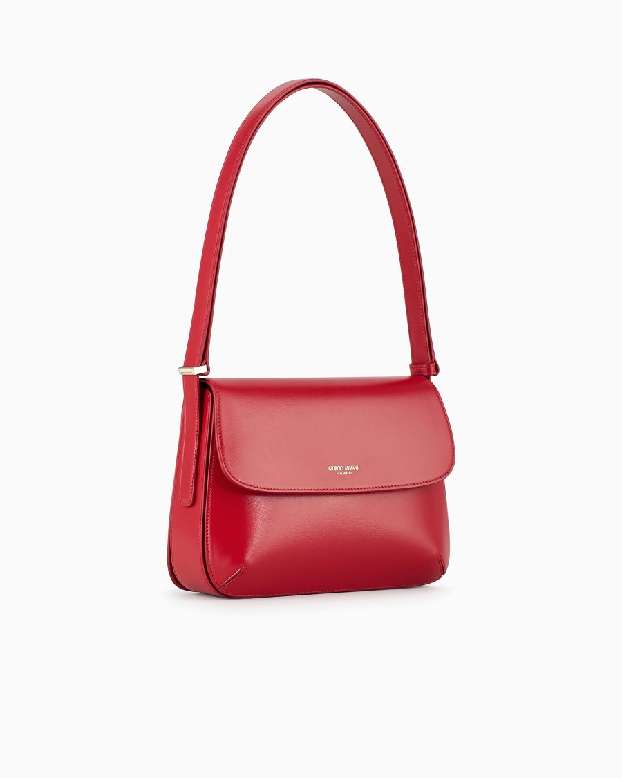 The world of armani BORSA MEDIA LA PRIMA IN PELLE PALMELLATA Negozio