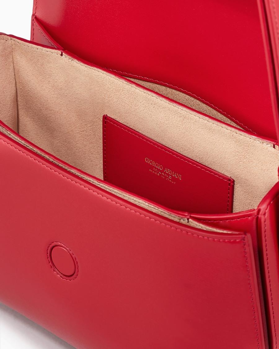 The world of armani BORSA MEDIA LA PRIMA IN PELLE PALMELLATA Negozio