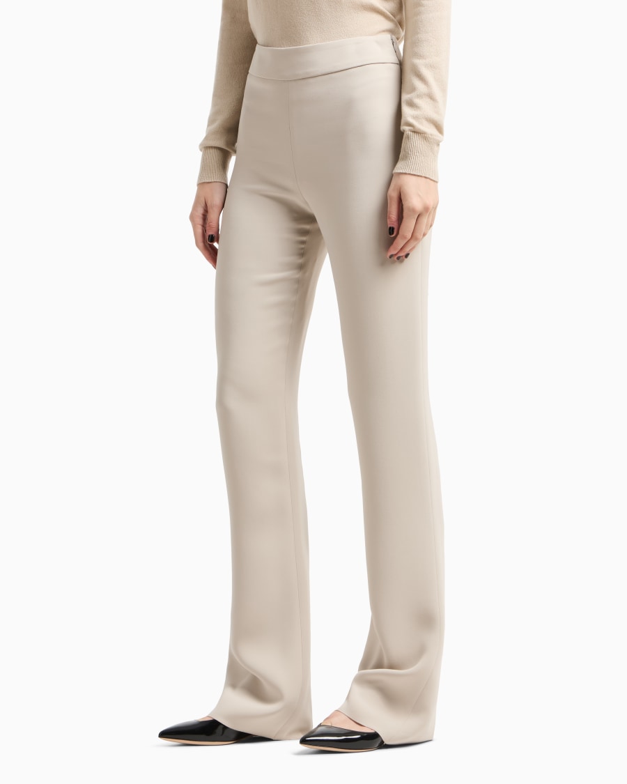 The world of armani PANTALONI AMPI IN SETA In Saldo