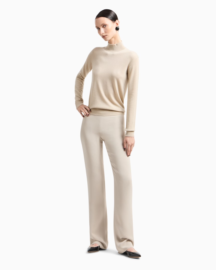 The world of armani PANTALONI AMPI IN SETA In Saldo