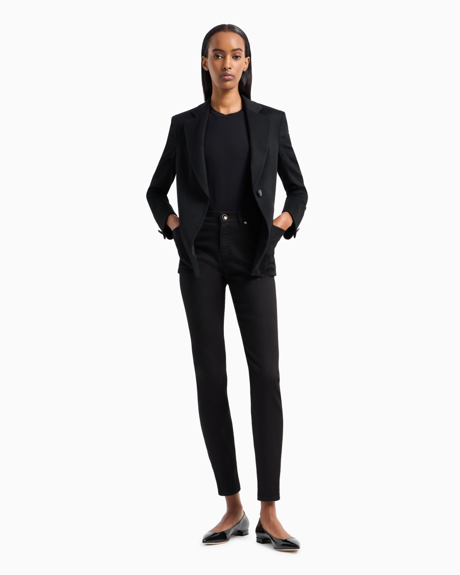 The world of armani PANTALONI 5 TASCHE SLIM FIT IN COTONE STRETCH Nuova