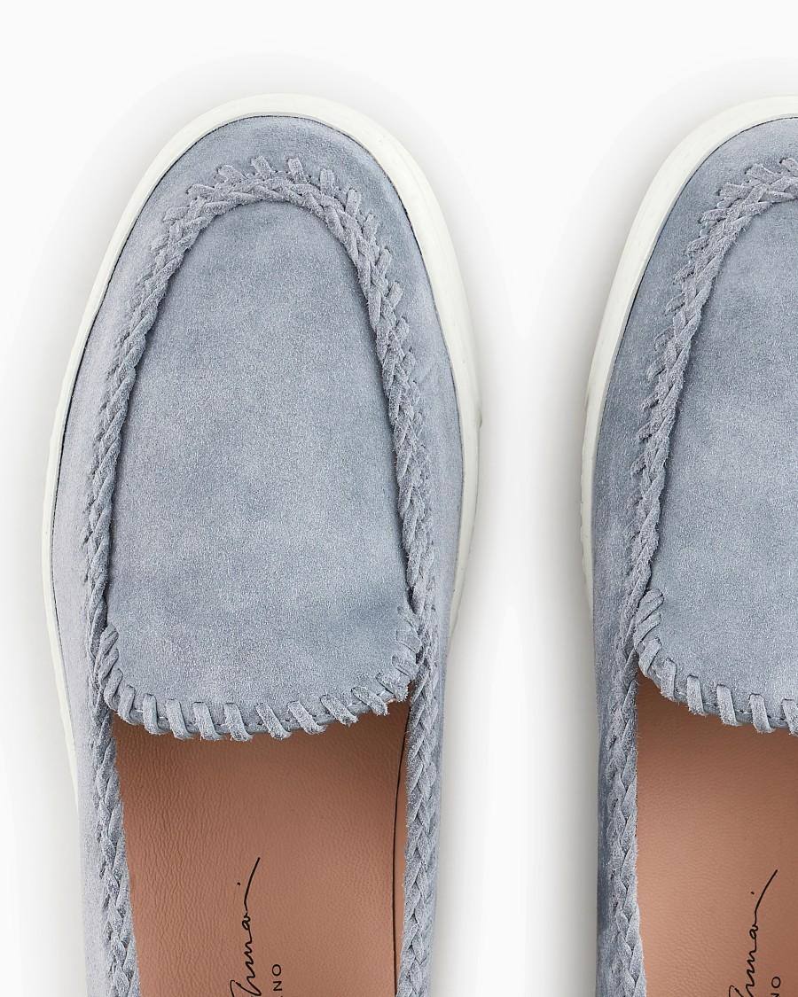 The world of armani GALLERIA 3 SLIP-ON IN PELLE SCAMOSCIATA Soddisfazione Garantita