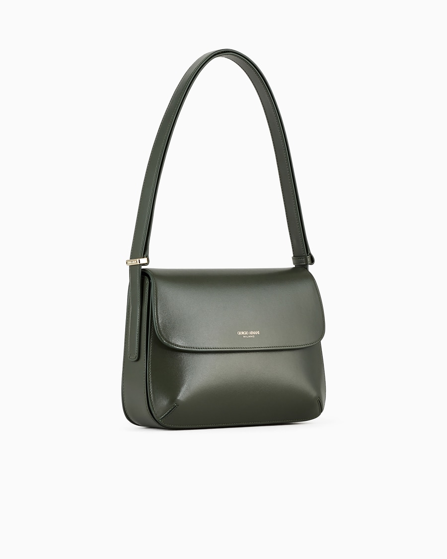 The world of armani BORSA MEDIA LA PRIMA IN PELLE PALMELLATA Consegna Veloce