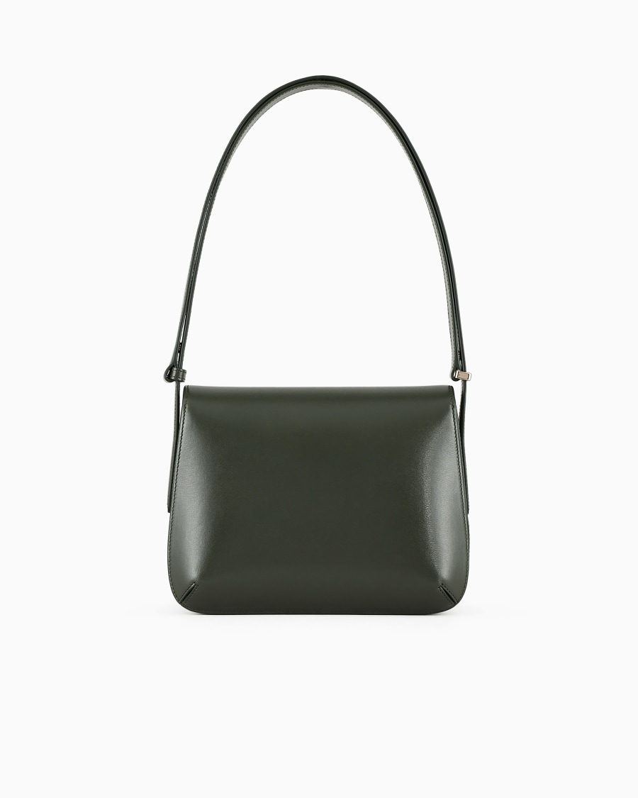 The world of armani BORSA MEDIA LA PRIMA IN PELLE PALMELLATA Consegna Veloce