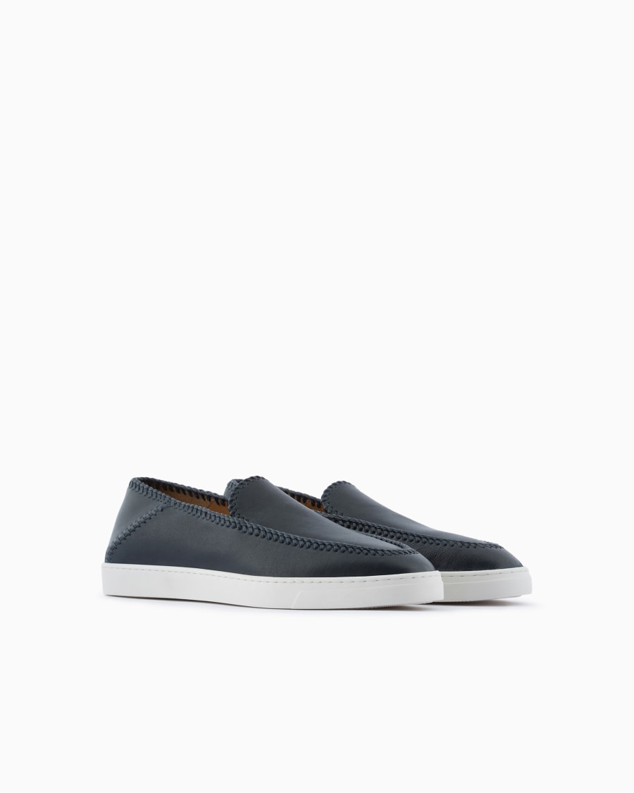 The world of armani GALLERIA 3 SLIP-ON IN NAPPA Economico