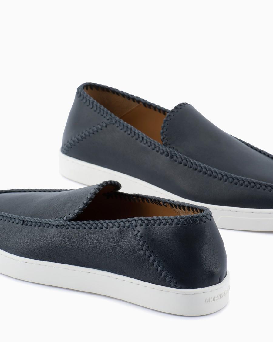 The world of armani GALLERIA 3 SLIP-ON IN NAPPA Economico