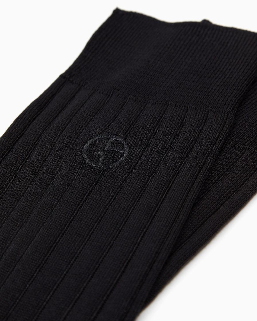 The world of armani CALZE CORTE CON LOGO RICAMATO Online