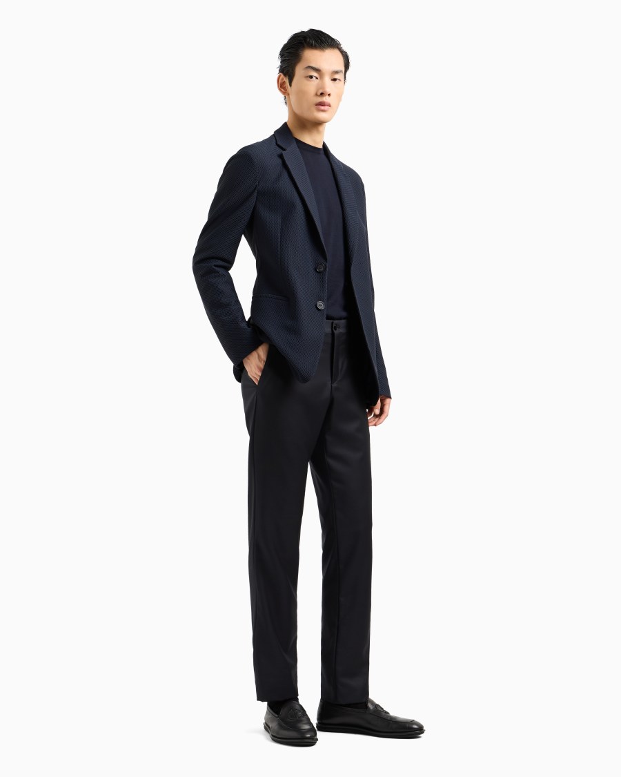 The world of armani MAGLIA GIROCOLLO IN LANA VERGINE Outlet