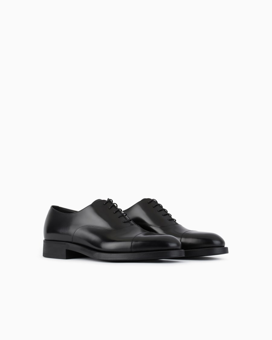 The world of armani OXFORD IN PELLE SFUMATA In Vendita