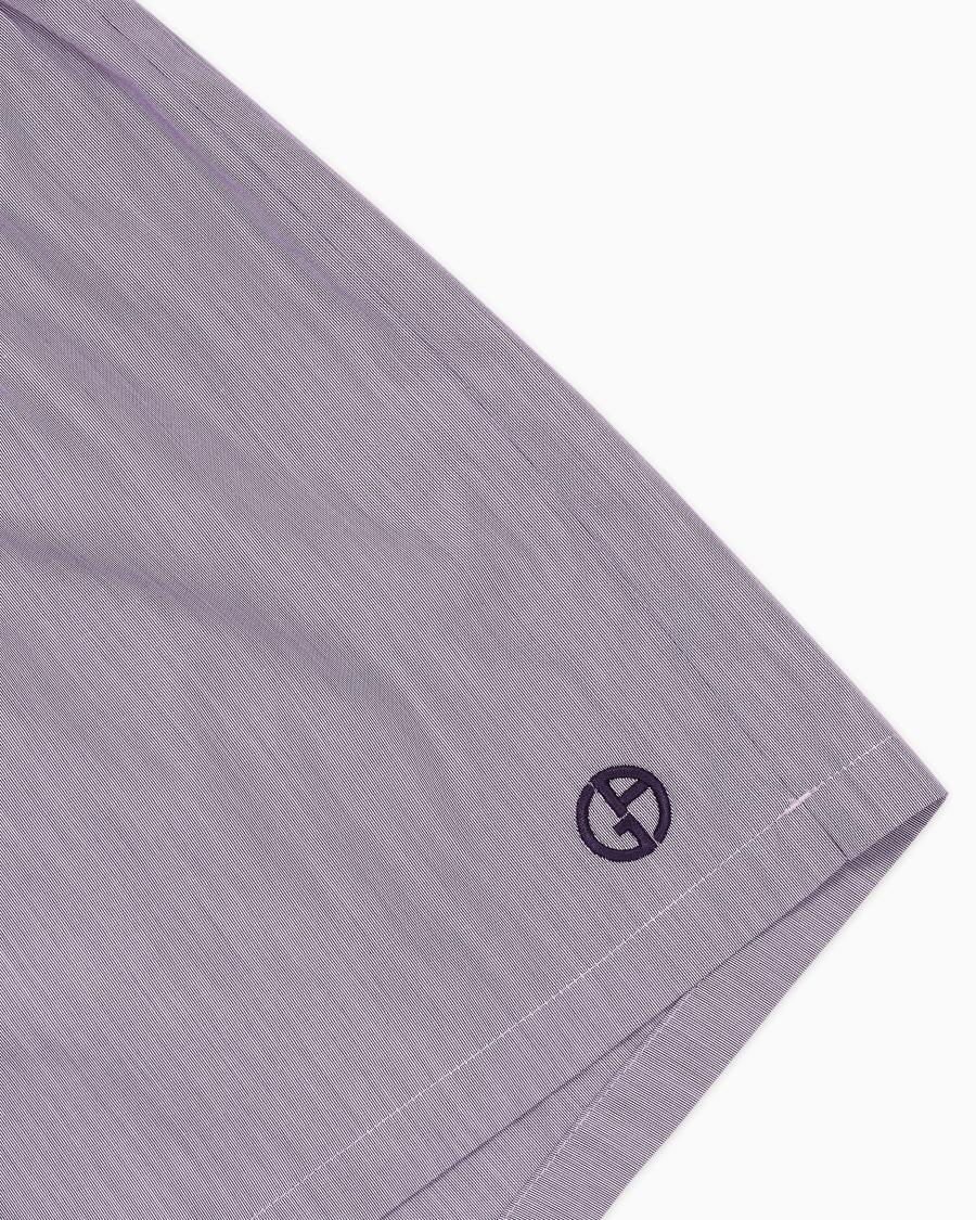 The world of armani BOXER IN COTONE CON LOGO RICAMATO Vendita Calda