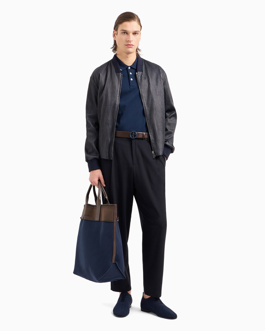 The world of armani POLO IN PIQUET DI COTONE FILO DI SCOZIA Vendita Economica
