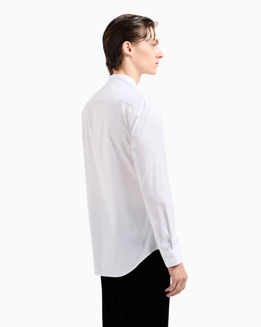 The world of armani CAMICIA ICON IN COTONE UNITO STRETCH 2025