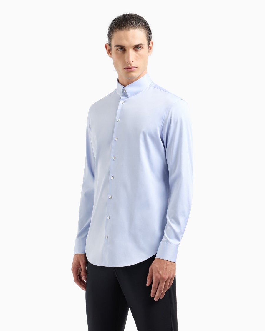 The world of armani CAMICIA IN TWILL DI COTONE Offerte giornaliere