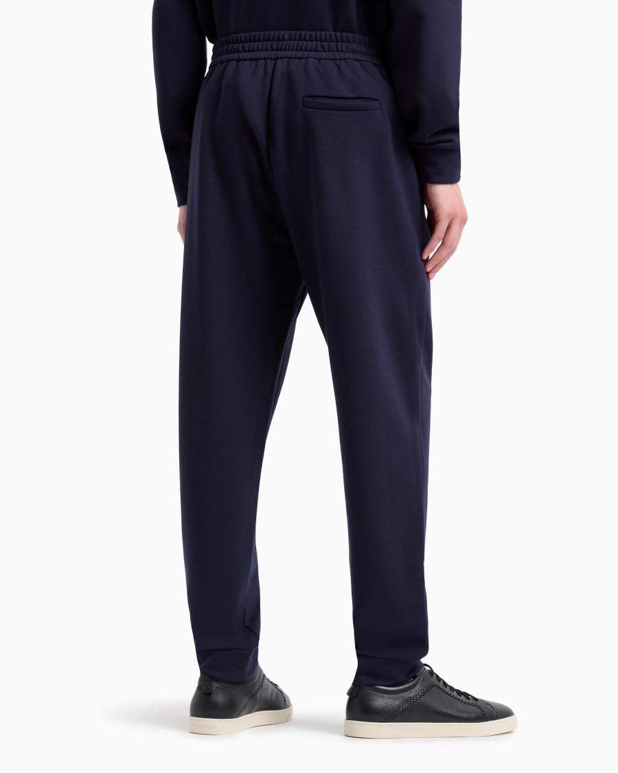 The world of armani PANTALONI JOGGER IN COTONE E CASHMERE Vendita