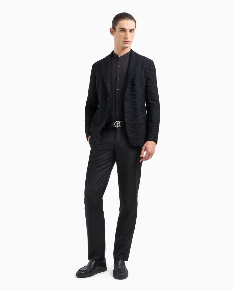 The world of armani CAMICIA ICON IN COTONE UNITO STRETCH Negozi Online