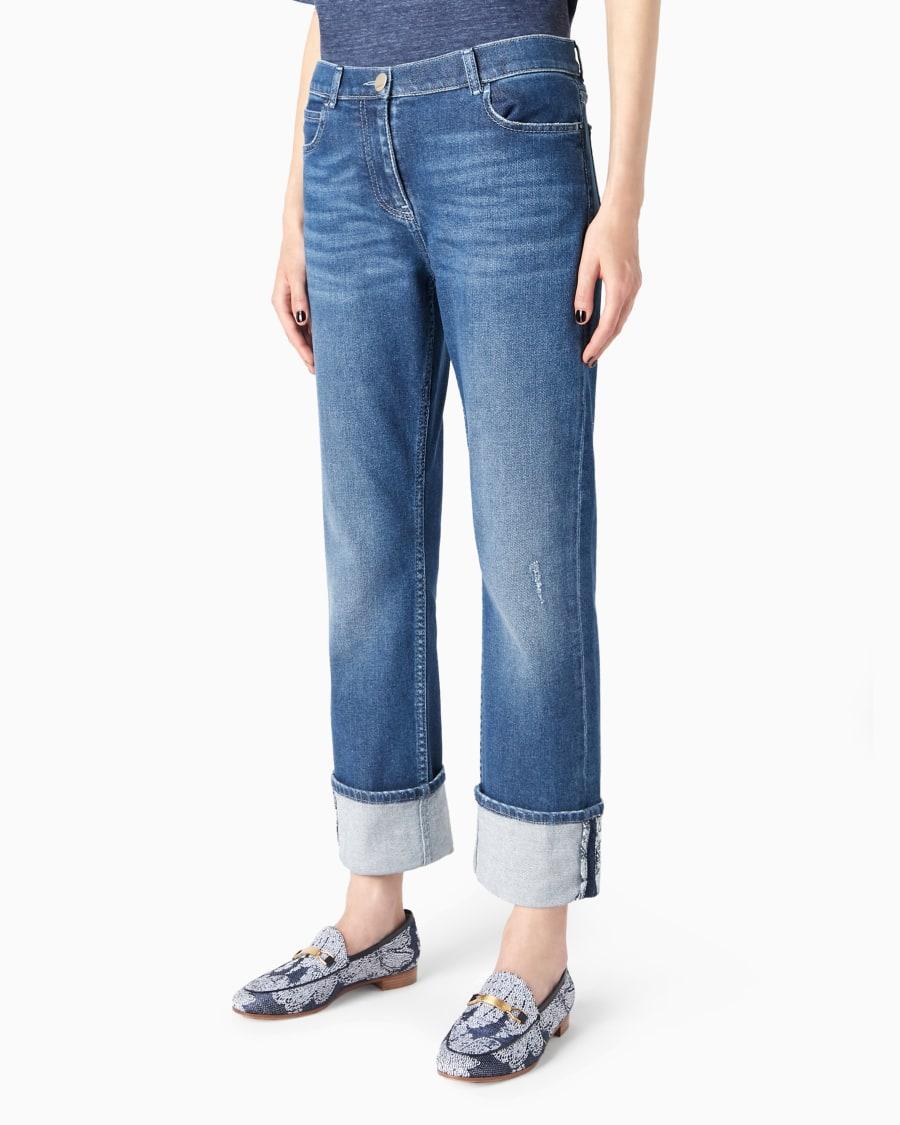 The world of armani DENIM COLLECTION JEANS 5-TASCHE IN DENIM DI COTONE STRETCH Consegna Veloce