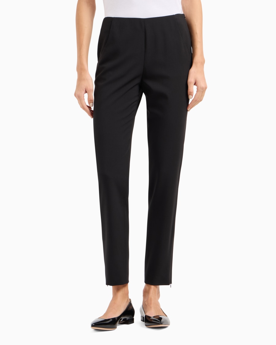 The world of armani PANTALONI IN CREPE DI LANA Shopping Online