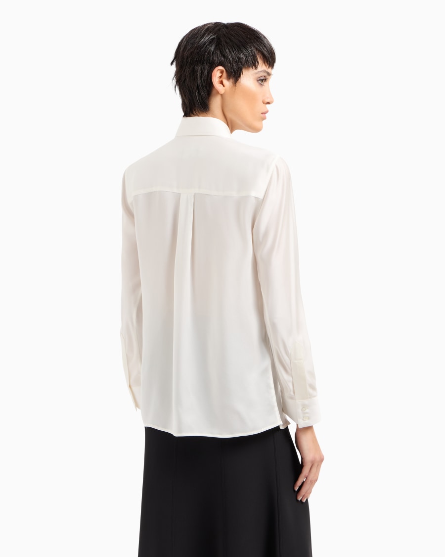 The world of armani CAMICIA IN CHARMEUSE DI PURA SETA Presa