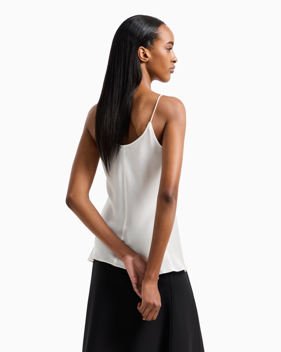 The world of armani TOP IN CHARMEUSE DI SETA Online