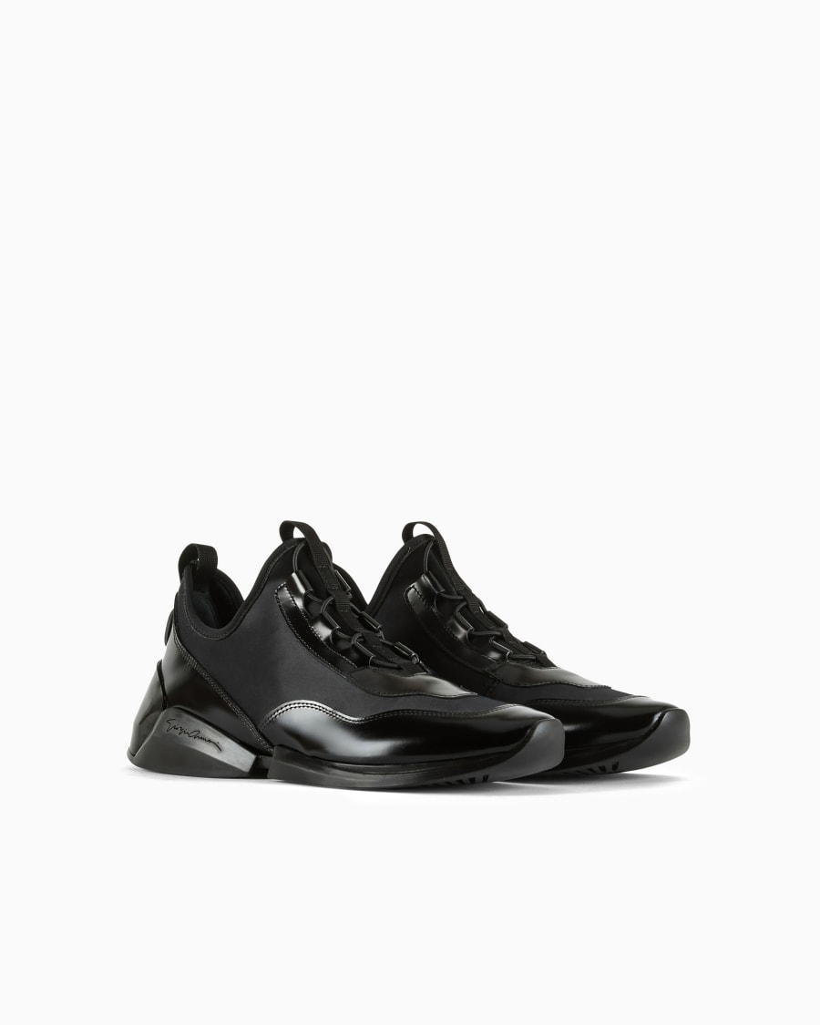 The world of armani SNEAKERS IN PELLE E NYLON Outlet