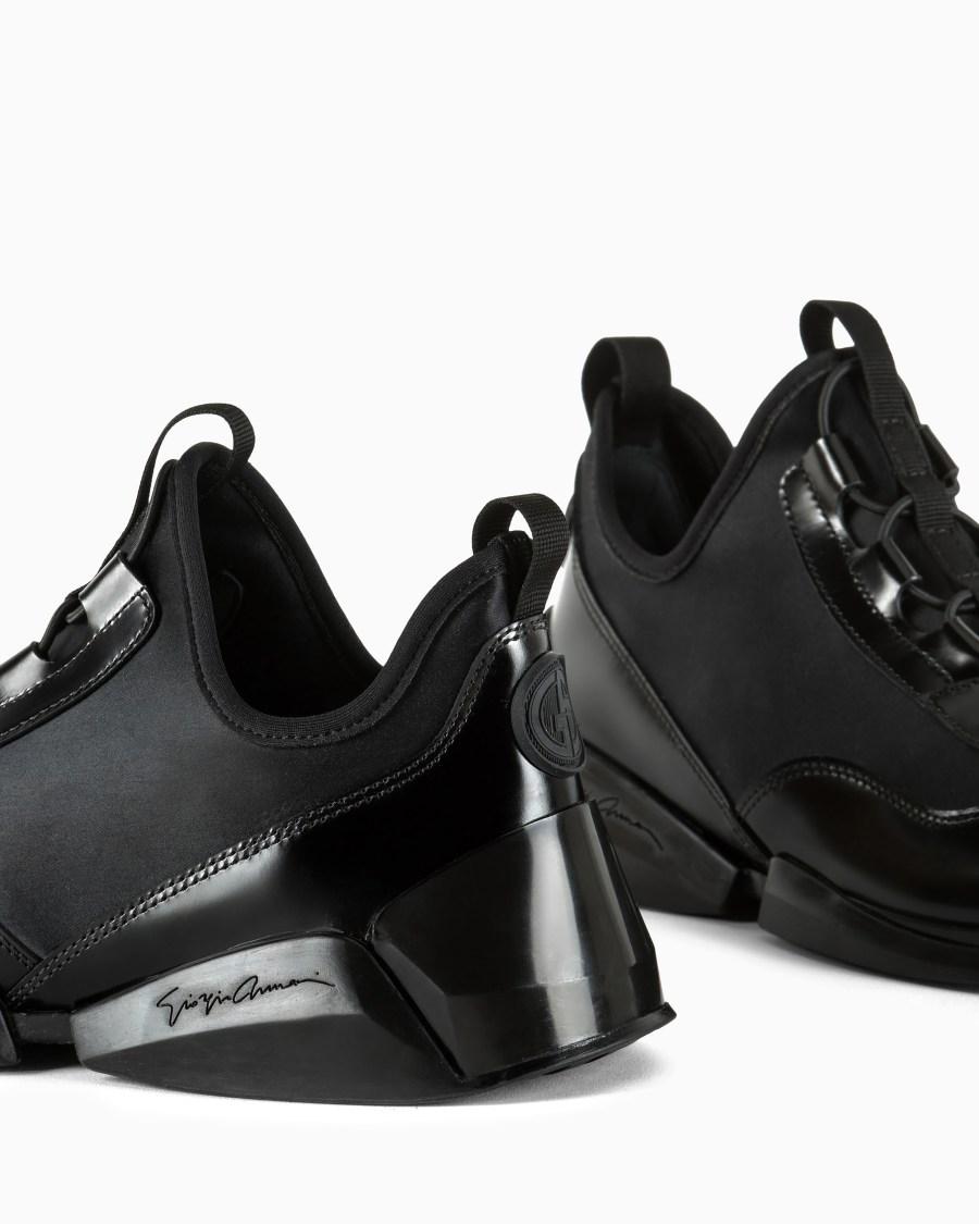 The world of armani SNEAKERS IN PELLE E NYLON Outlet