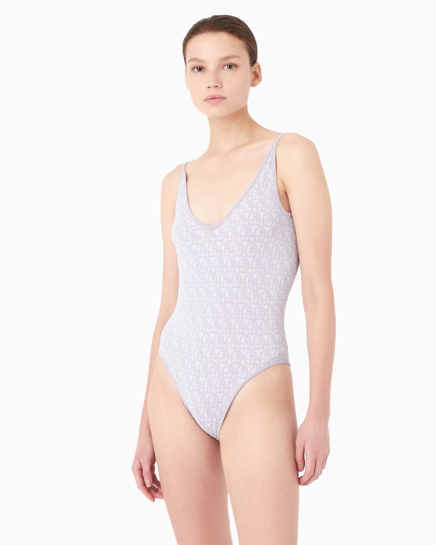 The world of armani BODY IN TESSUTO JACQUARD MONOGRAM In Vendita