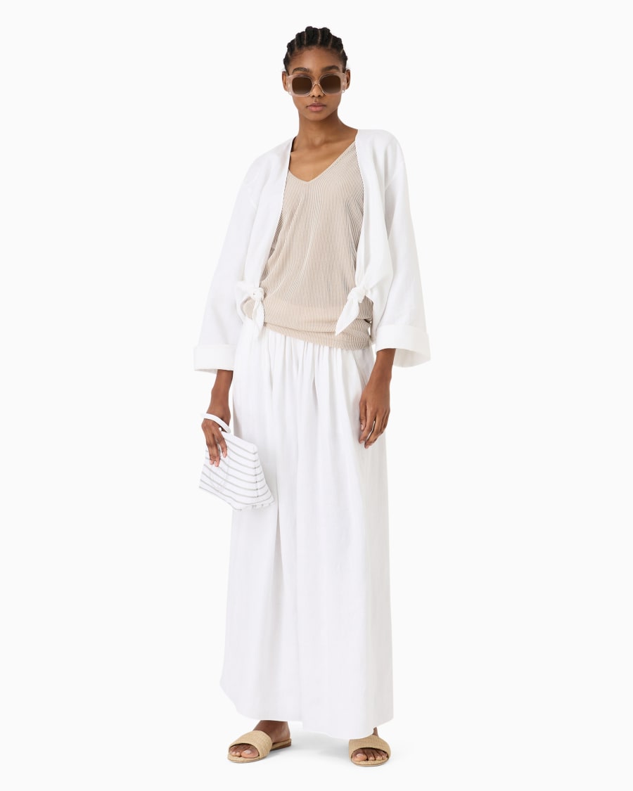 The world of armani PANTALONI AMPI IN CANAPA ASV Offerte