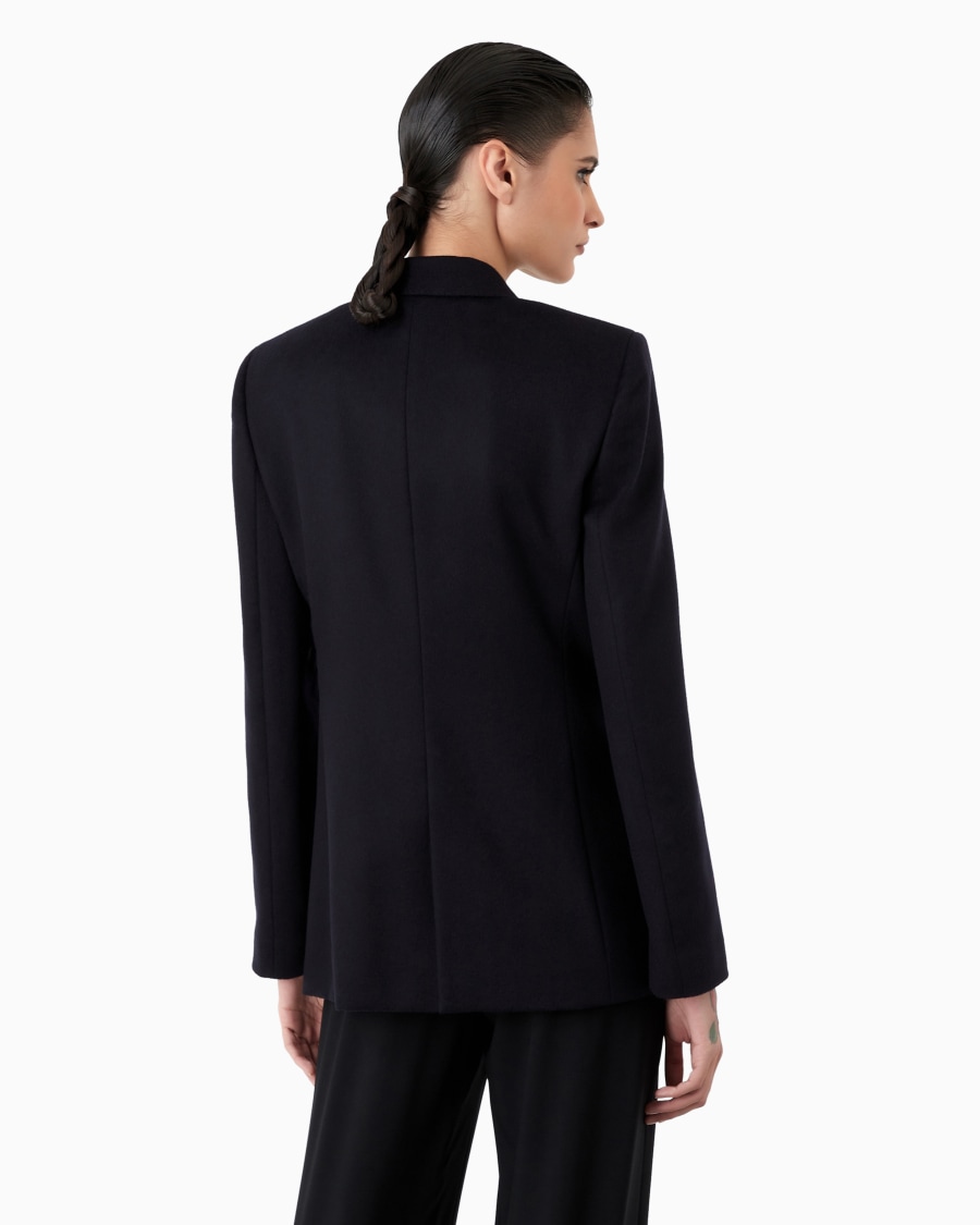 The world of armani GIACCA DOPPIOPETTO IN LANA VERGINE E CASHMERE Saldi Di Fabbrica