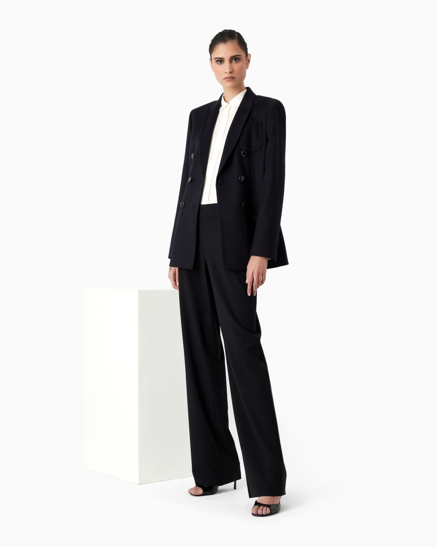 The world of armani GIACCA DOPPIOPETTO IN LANA VERGINE E CASHMERE Saldi Di Fabbrica