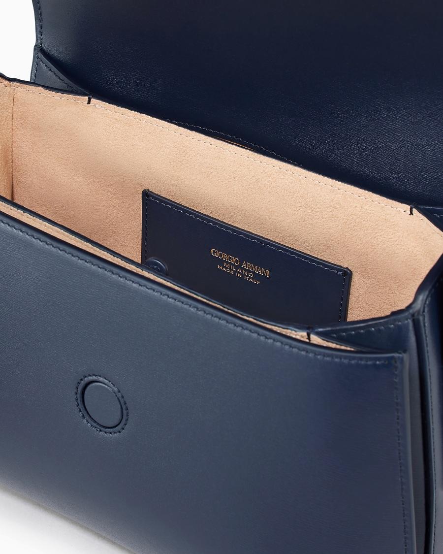 The world of armani BORSA MEDIA LA PRIMA IN PELLE PALMELLATA Vendite Flash