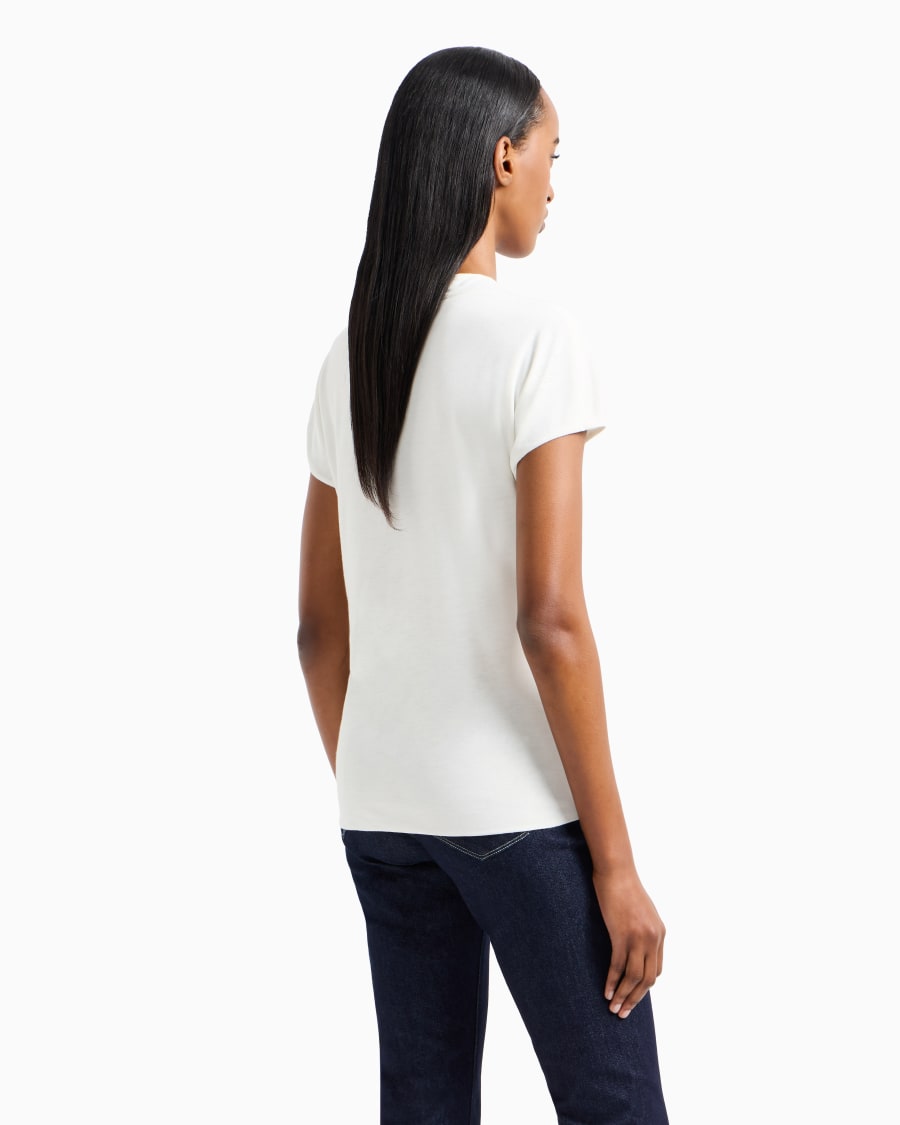 The world of armani TOP CON SCOLLO A V In Linea