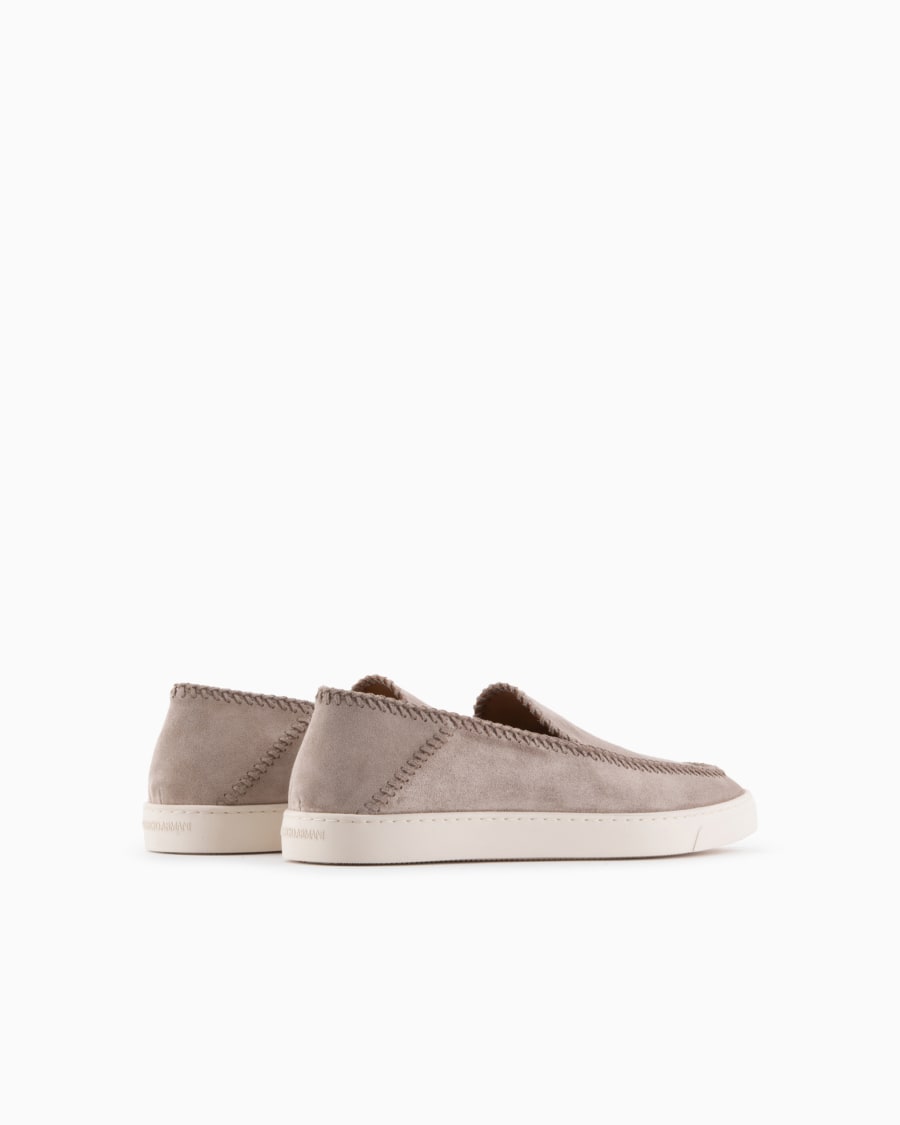 The world of armani GALLERIA 3 SLIP-ON IN PELLE SCAMOSCIATA Acquista Ora