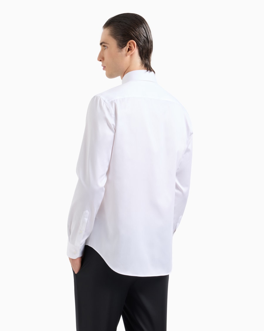 The world of armani CAMICIA IN TWILL DI COTONE Qualità Garantita