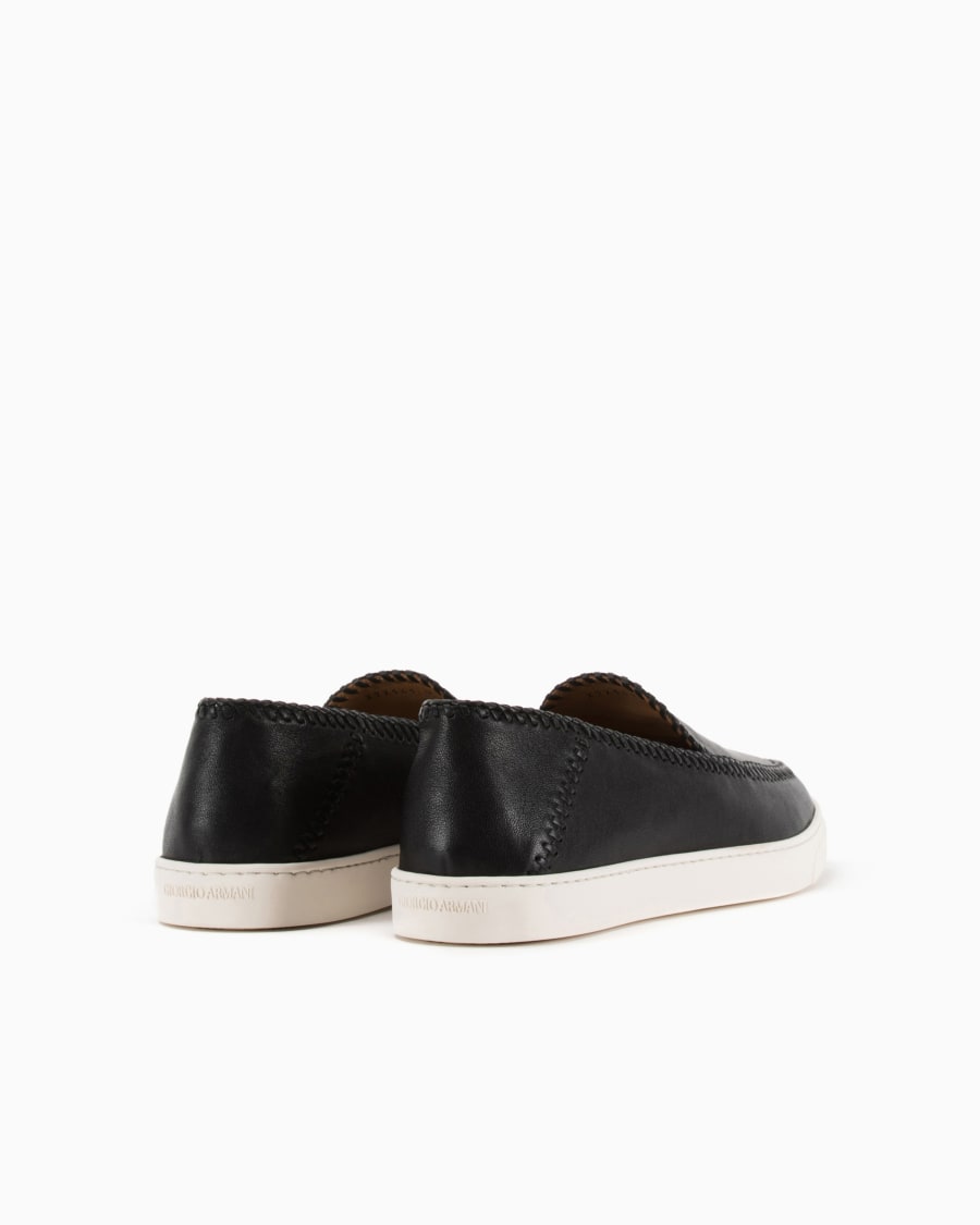 The world of armani GALLERIA 3 SLIP-ON IN NAPPA Sottocosto