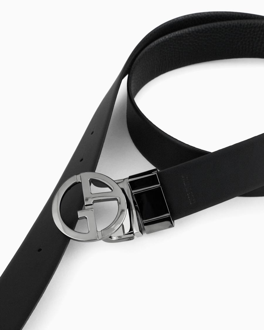 The world of armani CINTURA REVERSIBILE IN PELLE BICOLORE Economico