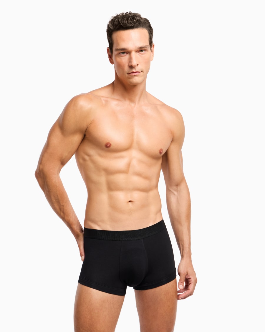 The world of armani PACK TRE BOXER IN JERSEY STRETCH Vendita Economica