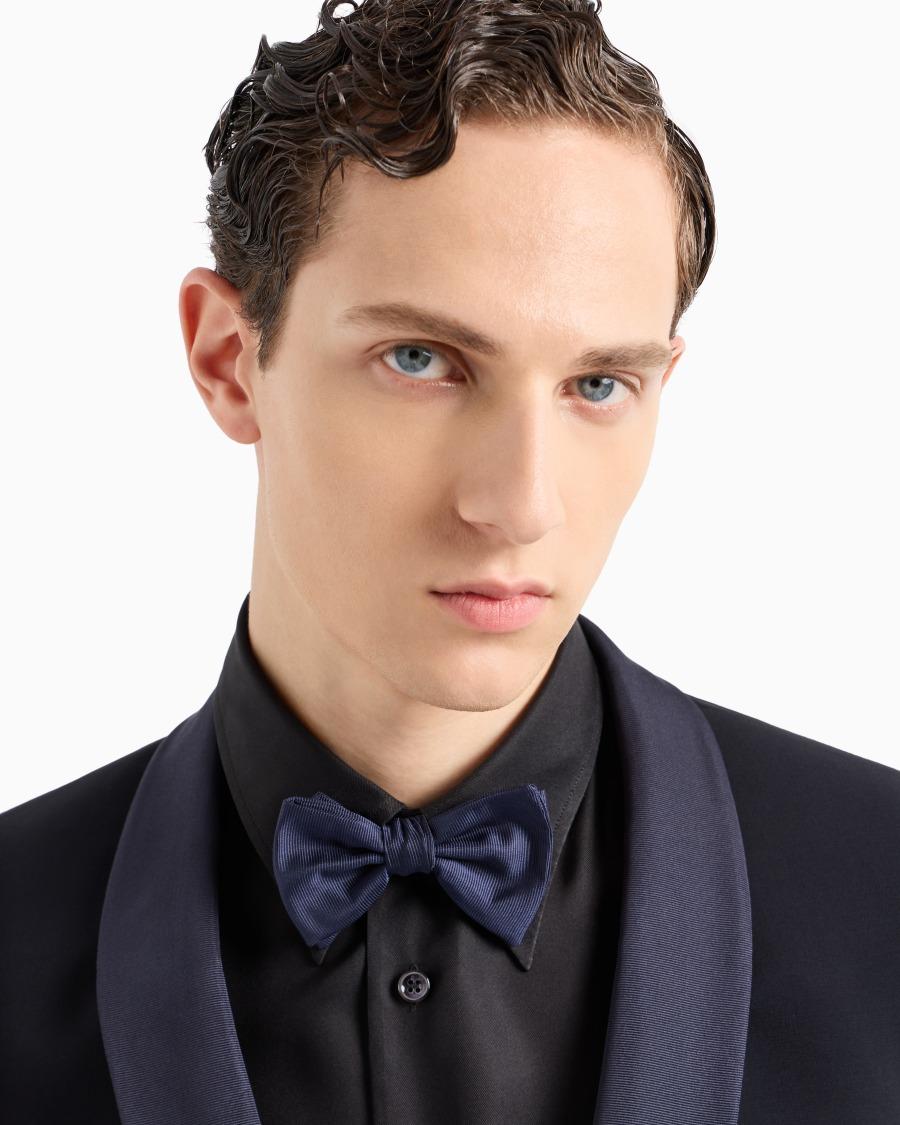 The world of armani PAPILLON ANNODATO IN PURA SETA In Saldo