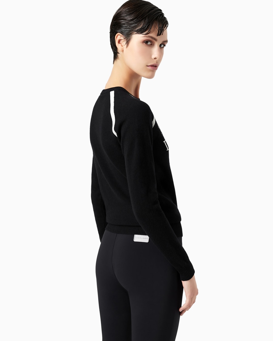 The world of armani GIORGIO ARMANI NEVE MAGLIA GIROCOLLO IN CASHMERE In Linea