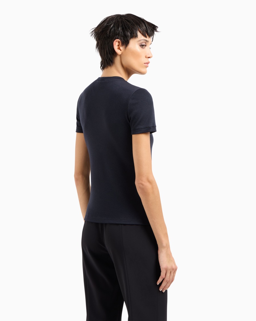 The world of armani T-SHIRT IN PURO CASHMERE Nuovo