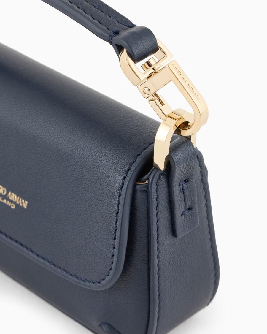 The world of armani MINI BORSA CHARM LA PRIMA SOFT IN NAPPA Vendita